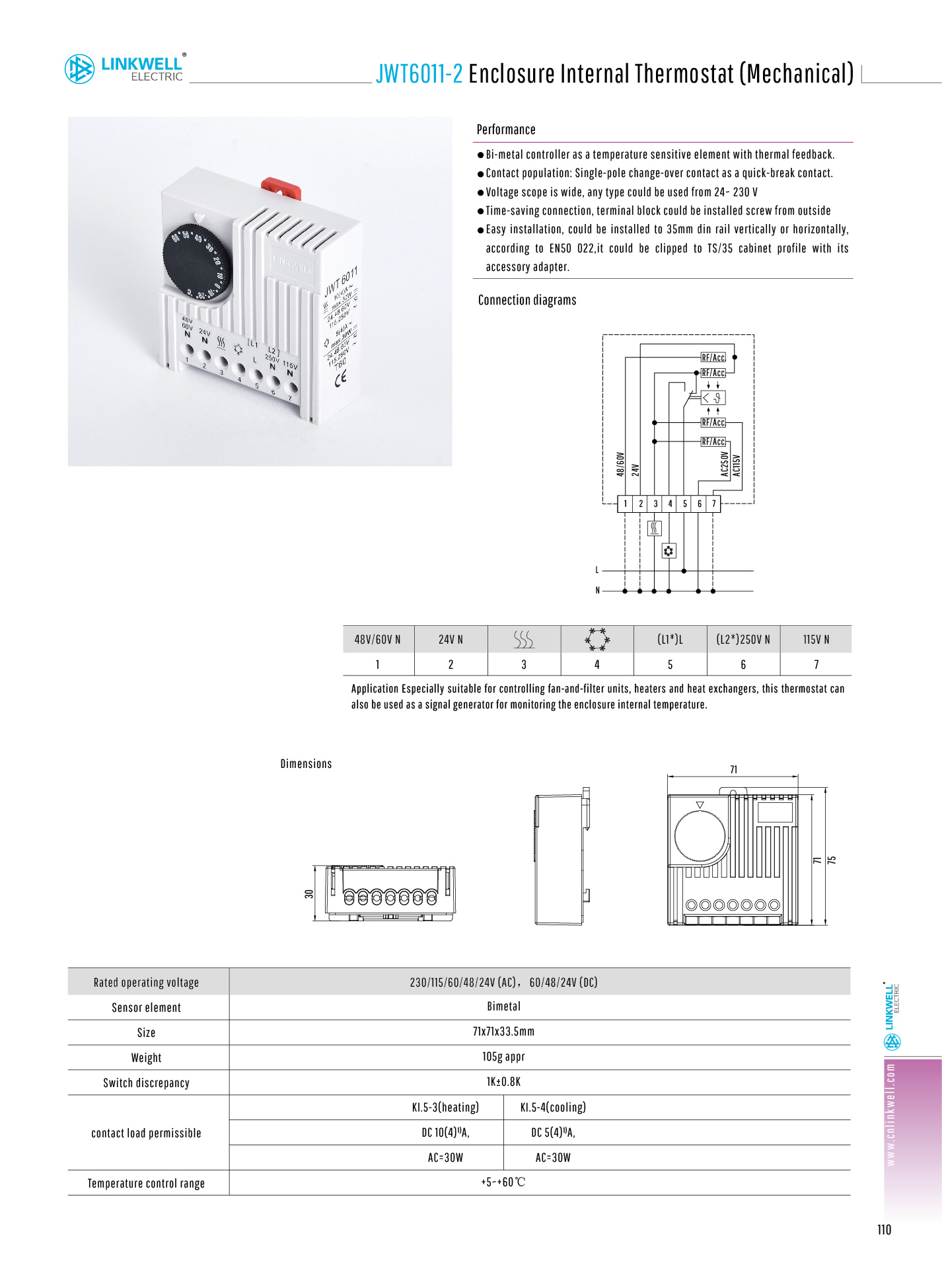 Mechanical Cabinet Automatic Temperature Controller - Buy Temperature 